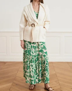 La Petite Francaise Vestes, Blousons|Veste en Laine mélangée Valentin écrue