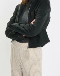 Marc O'Polo Vestes, Blousons|Veste en Laine mélangée vert foncé