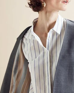 Chloé Stora Vestes, Blousons|Veste en Laine mélangée Vezuve gris