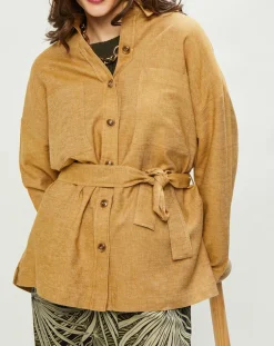 Harris Wilson Vestes, Blousons|Veste en Lin & Coton Curtis muscade