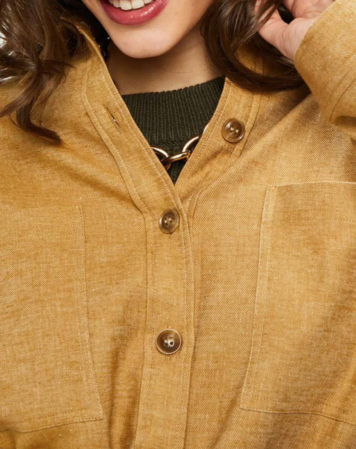 Harris Wilson Vestes, Blousons|Veste en Lin & Coton Curtis muscade