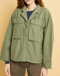 Acquaverde Vestes, Blousons|Veste Gabardine Ashley kaki clair