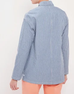 Harris Wilson Vestes, Blousons|Veste Loanie rayée azur