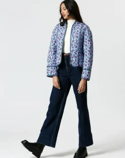 The Korner Vestes, Blousons|Veste matelassée Marina bleue