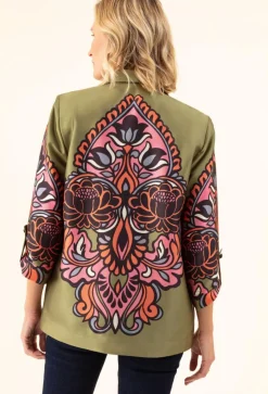 Bleu Blanc Rouge Vestes, Blousons|Veste Patti vert