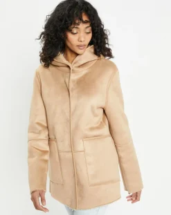 Lou Andrea Vestes, Blousons|Veste réversible en Fausse Fourrure 358 Mont light camel