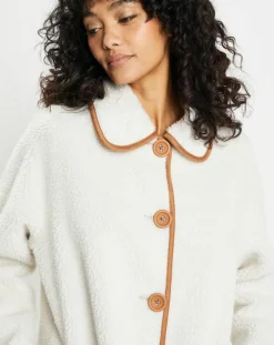 Lou Andrea Vestes, Blousons|Veste réversible en Fausse Fourrure 309 Mont cannela white