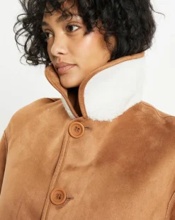 Lou Andrea Vestes, Blousons|Veste réversible en Fausse Fourrure 309 Mont cannela white