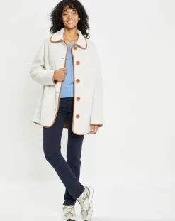 Lou Andrea Vestes, Blousons|Veste réversible en Fausse Fourrure 309 Mont cannela white