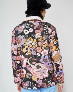 Manoush Vestes, Blousons|Veste Sherpa Carnaby noir/multicolore