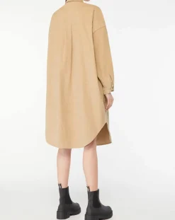 Element Vestes, Blousons|Veste surchemise en Velours milleraies Manitoba Cord beige foncé