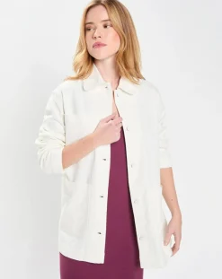Galeries Lafayette Vestes, Blousons|Veste Twill Coton Loom écrue